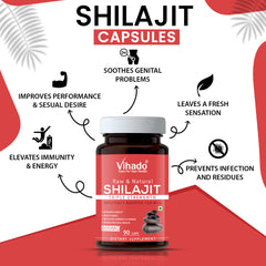 Vihado Shilajit Capsules for Immunity Booster (90 Capsules)