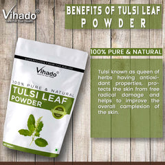 Vihado Tulsi Leaf Powder for Hair and Skin Care (100G-1KG)