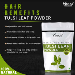Vihado Tulsi Leaf Powder for Hair and Skin Care (100G-1KG)
