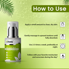 Vihado 10% AHA + BHA Exfoliating Serum for Glowing Skin (30ml)