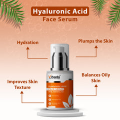 Vihado Hyaluronic Acid Face Serum For Plump and Glowing Skin (30ml)