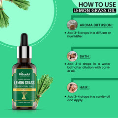 Vihado Lemongrass Essential Oil (10ml-30ml)