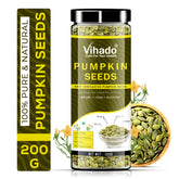Vihado Raw Pumpkin Seeds High Protein and Fibre Rich Superfood Plastic Bottle (200G-500G)