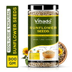 Vihado Raw Sunflower Seeds High In Protein and Fibre Plastic Bottle (200G-500G)