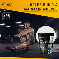 Vihado Unflavoured Whey Protein for Optimal Muscle Growth (200G-1KG)