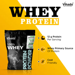Vihado Unflavoured Whey Protein for Optimal Muscle Growth (200G-1KG)