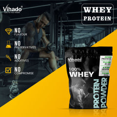 Vihado Unflavoured Whey Protein for Optimal Muscle Growth (200G-1KG)