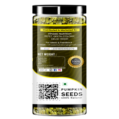 Vihado Raw Pumpkin Seeds High Protein and Fibre Rich Superfood Plastic Bottle (200G-500G)