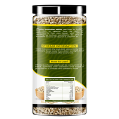 Vihado Raw Sunflower Seeds High In Protein and Fibre Plastic Bottle (200G-500G)