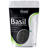 Vihado Raw Basil/Sabza Seeds Dietary Fibre for Weight Loss (100G-1KG)
