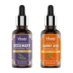 Vihado Rosemary and Carrot Seed Oil For Skin and Hair