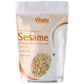 Vihado Premium Quality Raw Safed Til (White) Sesame Seeds (100G-1KG)