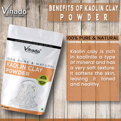 Vihado Kaolin Clay Powder For Face and Skin Whitening (100G-1KG)