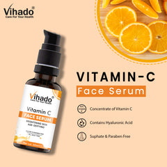 Vihado Vitamin C Face Serum | Skin Brightening | Age Deffying | For Glowing Skin 30ml