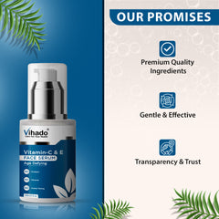 Vihado Vitamin C & E Age Defying Serum, Light Weight Non Greasy Reduces Wrinkles (30ml)